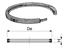 Кольцо D=32 (один лепесток) K-032 (Sinikon)(уп.40шт) Арт.