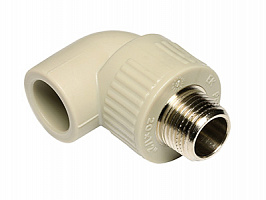 Угольник(PPR)90гр.D=20х3/4"(НР)SKOE02025(уп.10/50ш